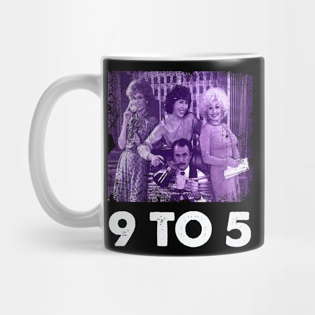 9 to 5 Vibes Vintage Chic Tees Celebrating the Iconic Office Comedy by Chibi Monster